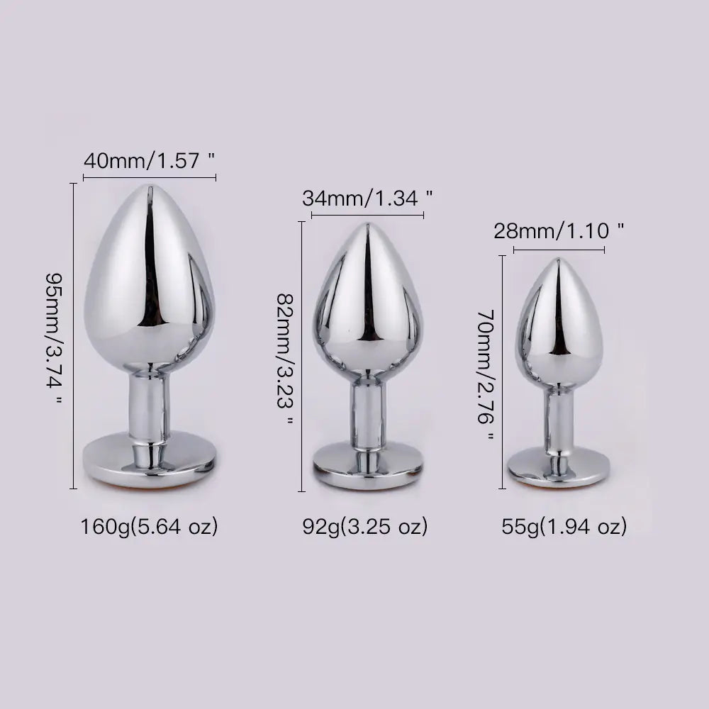 Metallic Smiley Face Anal Plug for Adult Pleasure