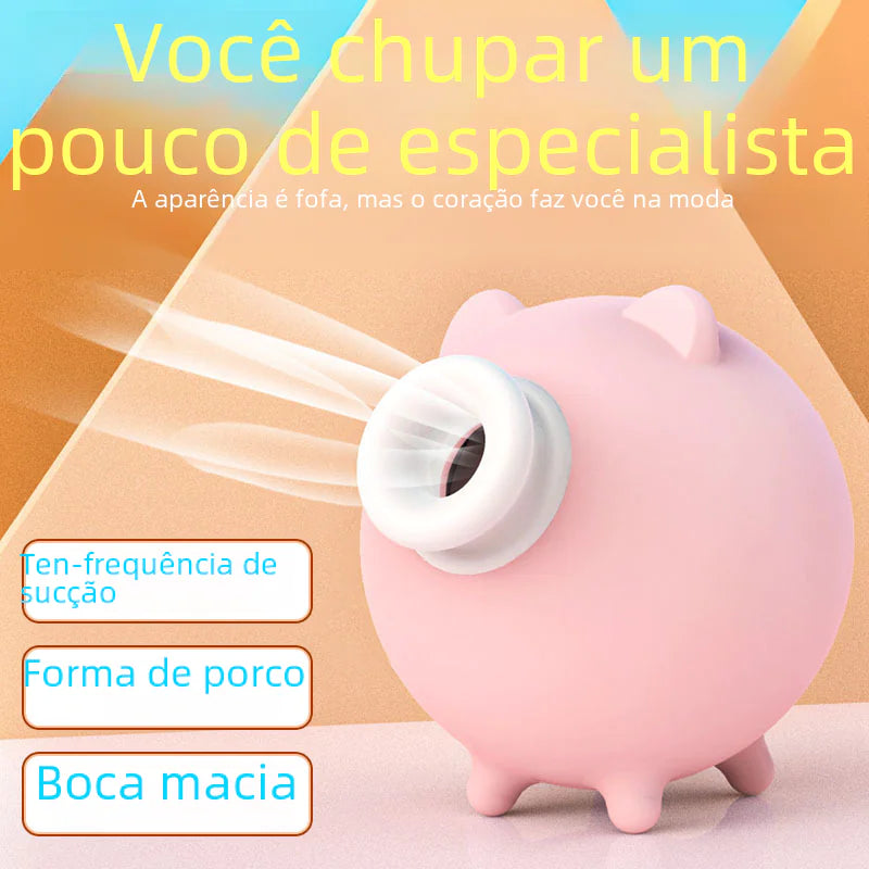 S186 Mini Flying Pig Clitoral Vibrator with Tongue Lick