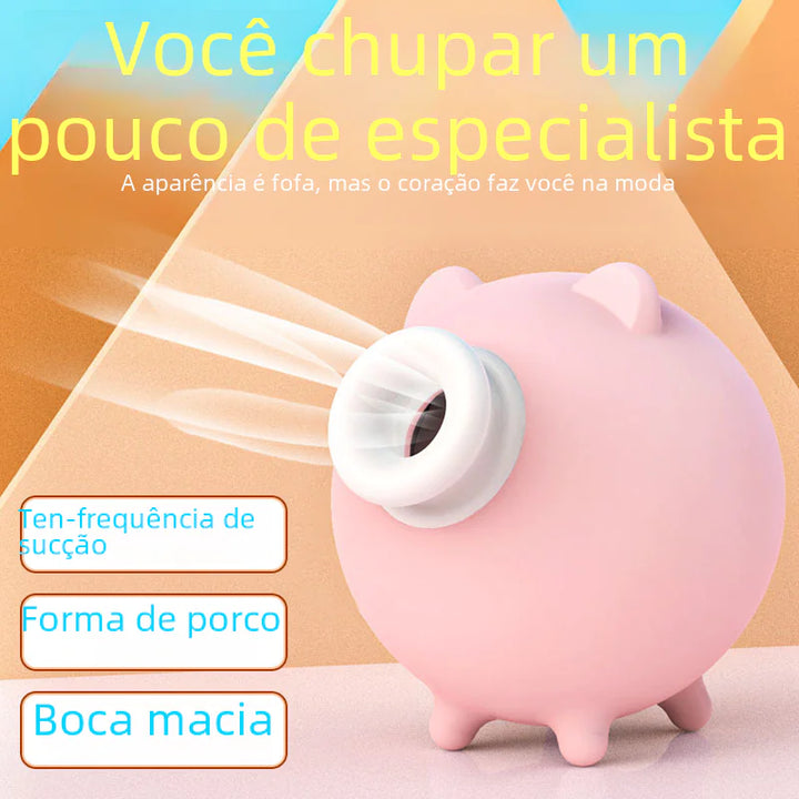 S186 Mini Flying Pig Clitoral Vibrator with Tongue Lick