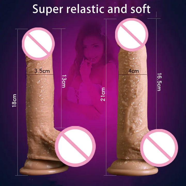 Vibrating Realistic Dildo for Women's Pleasure Toys