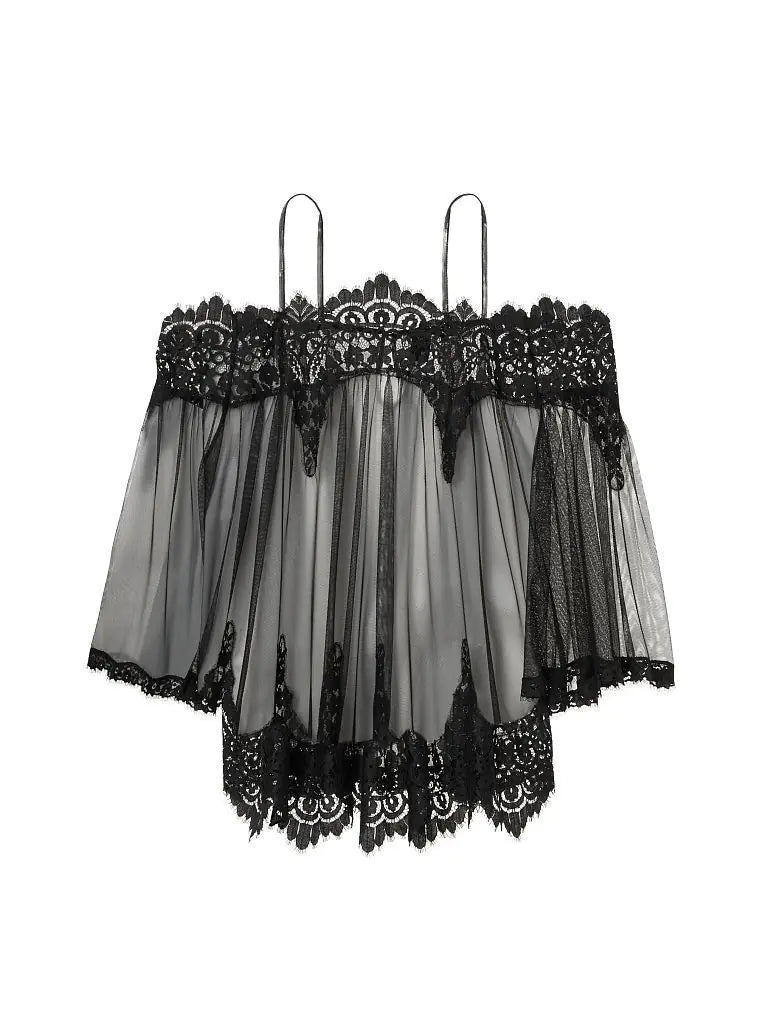 Lace Off-Shoulder Lingerie Set