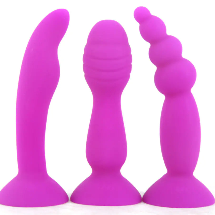 Colorful Realistic Anal Plug for Adult Pleasure