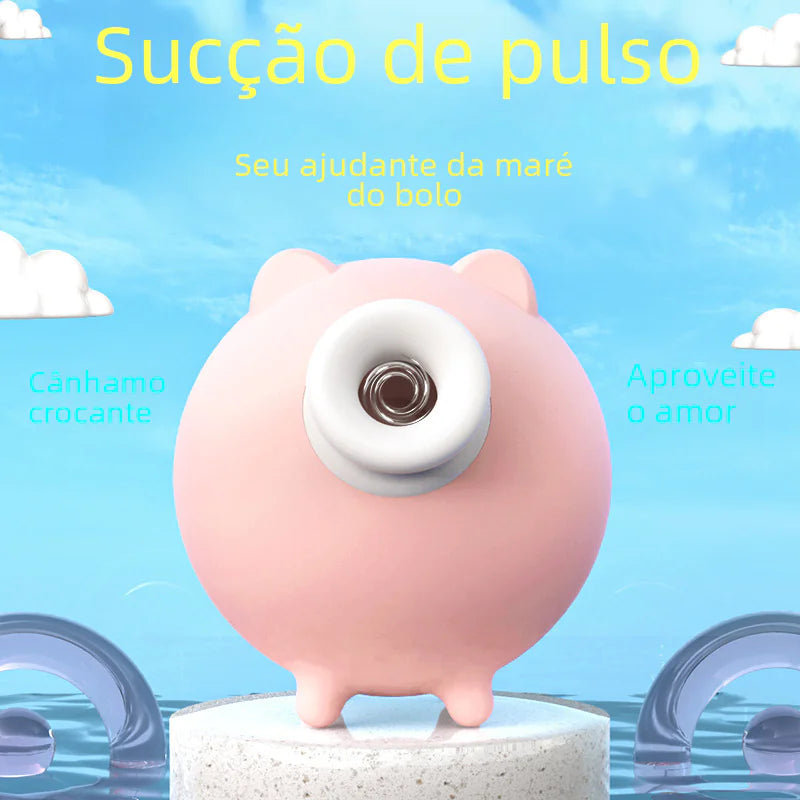 S186 Mini Flying Pig Clitoral Vibrator with Tongue Lick