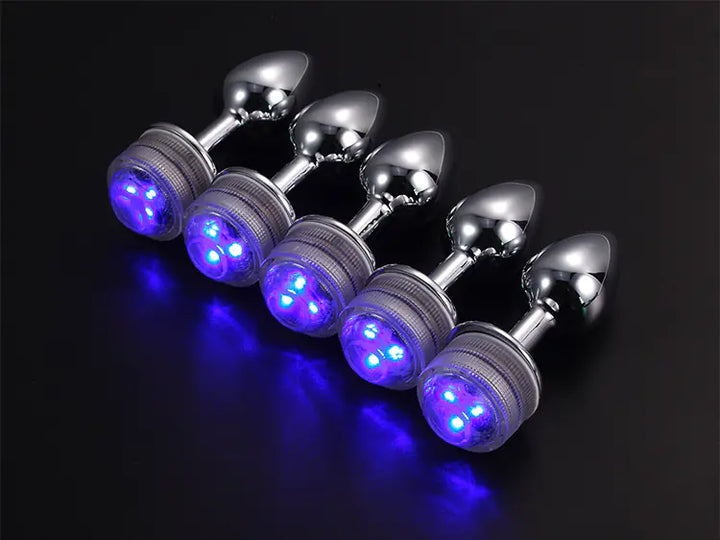 Remote Control Color-Changing Metal Anal Plug