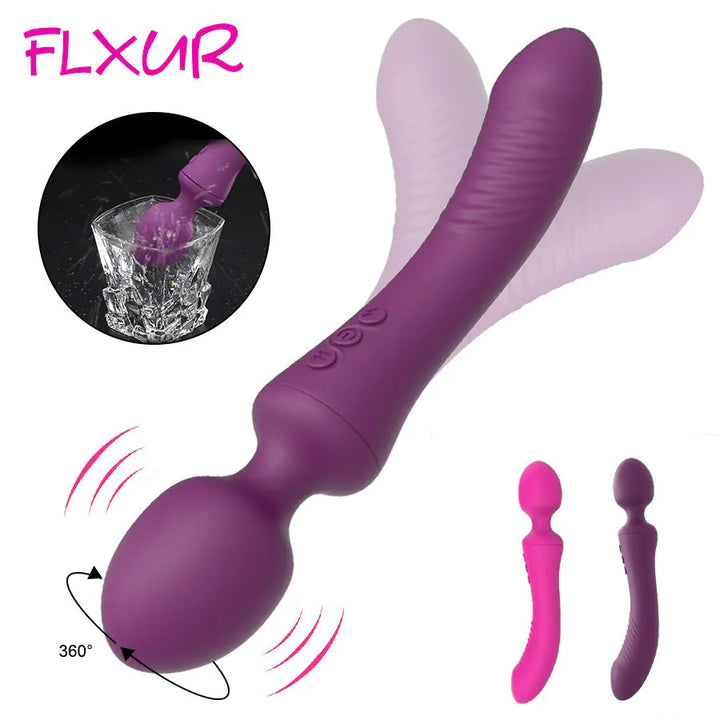 USB Rechargeable Dual-Head G-Spot Vibrator for Adults