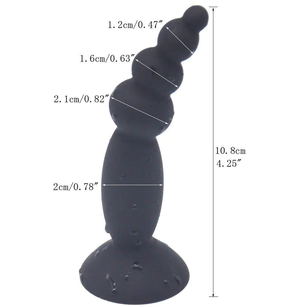 Colorful Realistic Anal Plug for Adult Pleasure