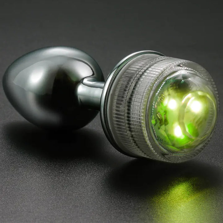 Remote Control Color-Changing Metal Anal Plug