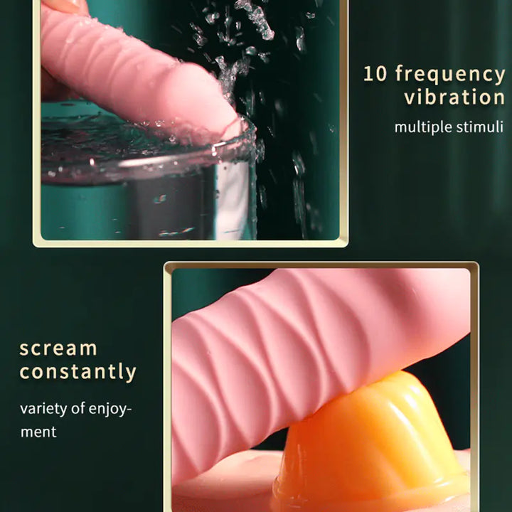 Automatic Telescopic Dildo Vibrator for Women