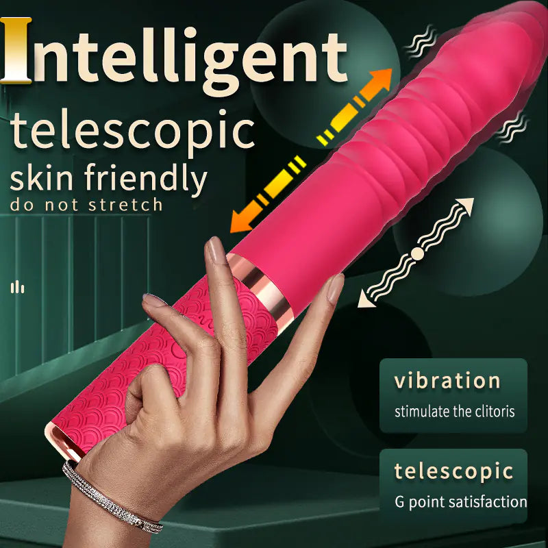 Automatic Telescopic Dildo Vibrator for Women