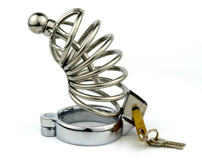 Adult Alternative Toys, Male Chastity Lock with Beads