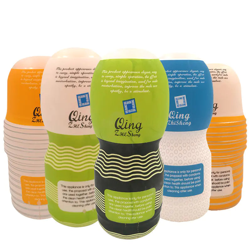 Colorful Male Masturbator Silicone Cup for Adults