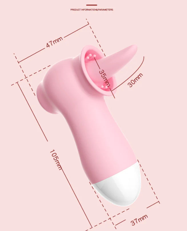 USB Rechargeable Vibrating Tongue Clitoral Stimulator