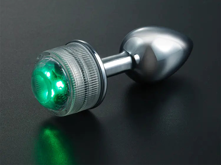 Remote Control Color-Changing Metal Anal Plug