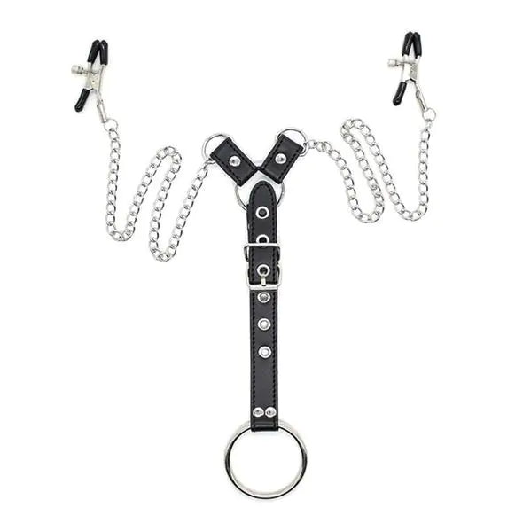 "Dual Nipple Clamps - Alternative Adult Toy"