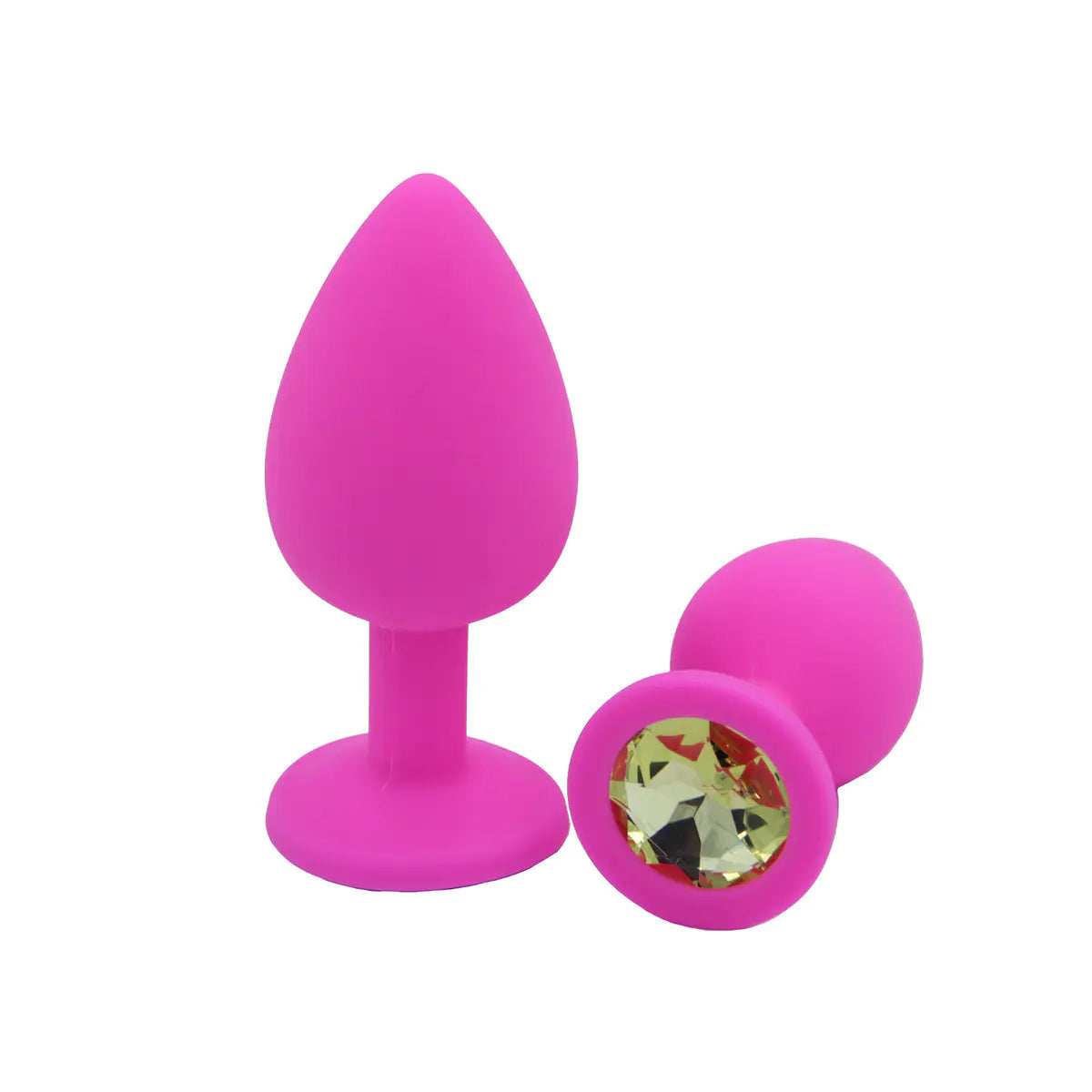 Colorful Silicone Anal Plug - Adult Pleasure Toy