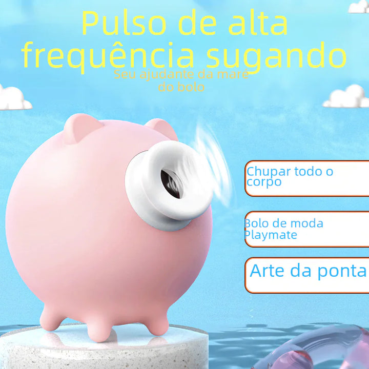 S186 Mini Flying Pig Clitoral Vibrator with Tongue Lick