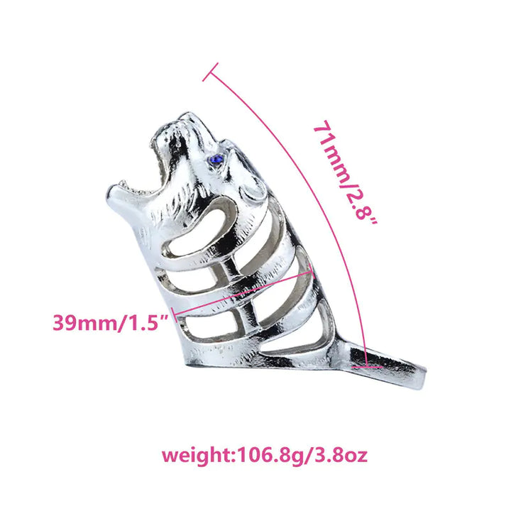 Metal Tiger Chastity Lock for Men - Adult Toy