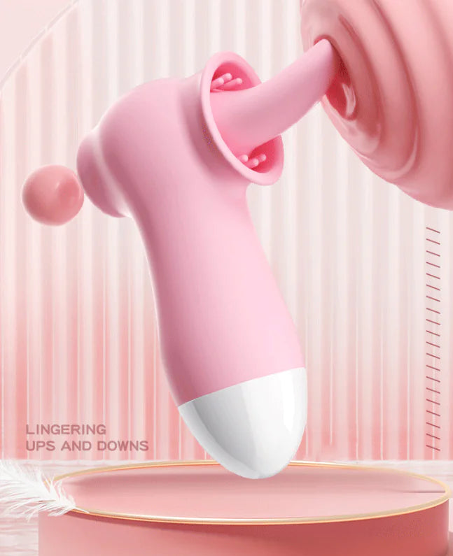 USB Rechargeable Vibrating Tongue Clitoral Stimulator